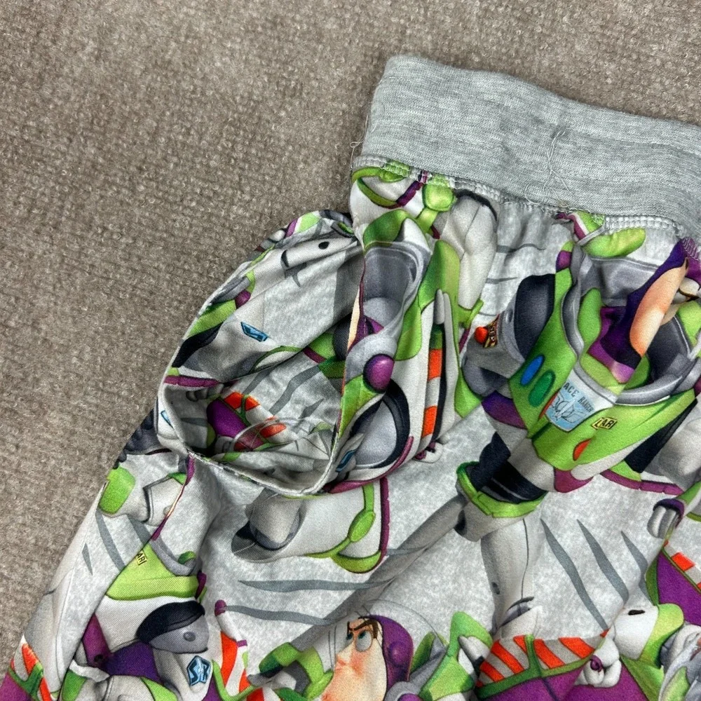 Disney Pixar Toy Story Buzz Lightyear Sleep Pants Unisex XL Gray Graphic Print